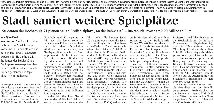 Buxtehuder Tageblatt 12.11.2016